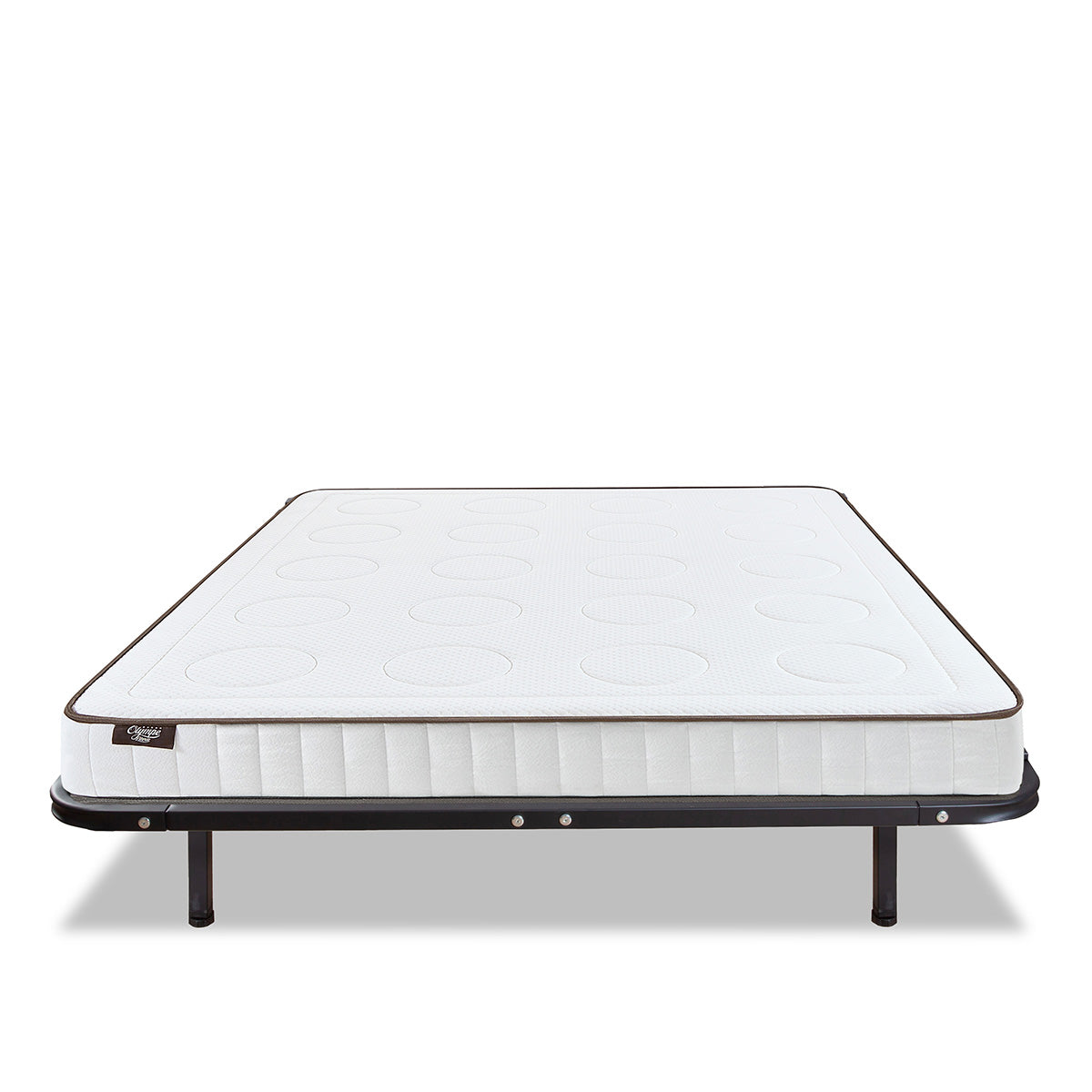 Ensemble Matelas Mémoire de forme CRISTAL avec Cadres à lattes
