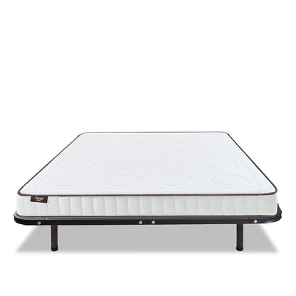 Ensemble Matelas Mémoire de forme CRISTAL avec Cadres à lattes