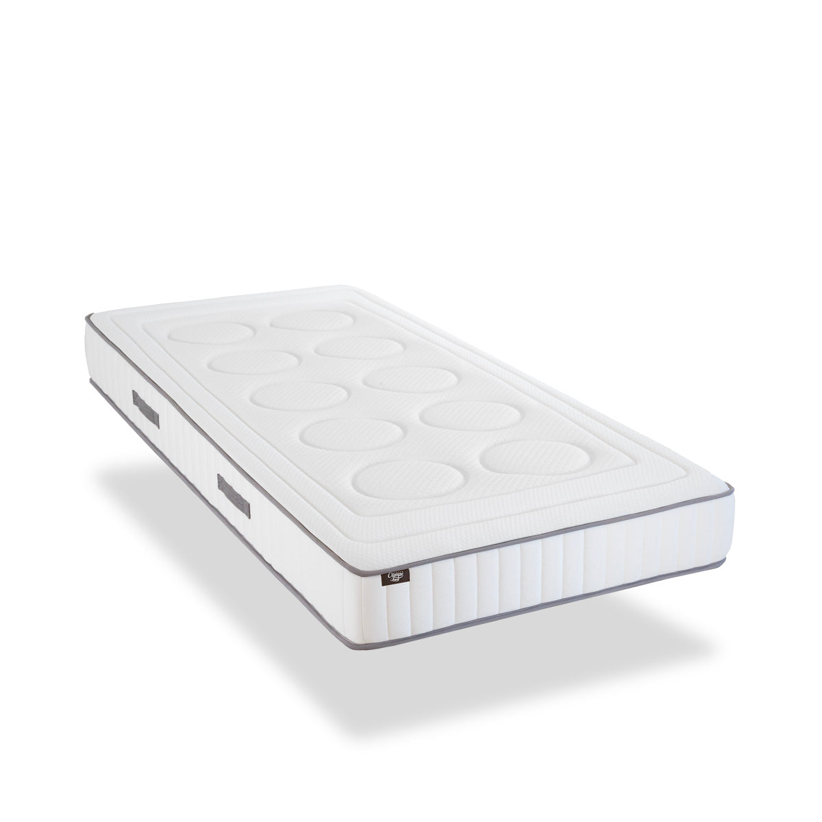Ensemble Cristal - Matelas mémoire de forme + Sommier tri-lattes - 18 cm d'épaisseur - Accueil équilibré, soutien ferme