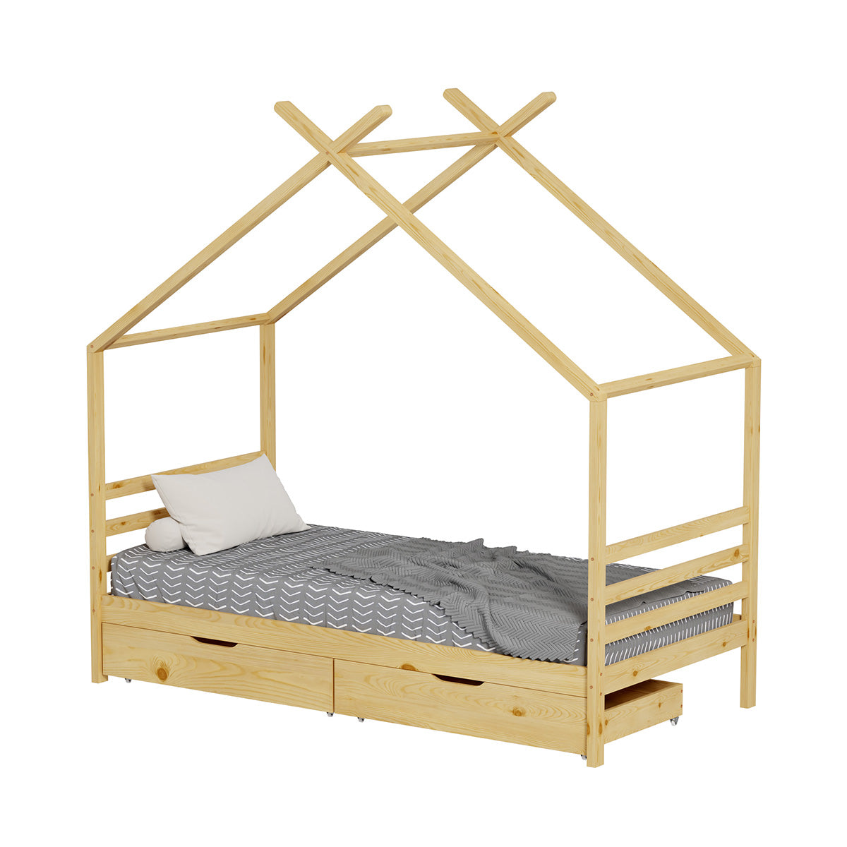 Lit cabane avec tiroir BAMBINO