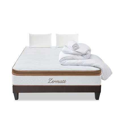 Prêt-à-dormir ZERMATT avec Sommier, Couette, Oreillers et Protège-matelas