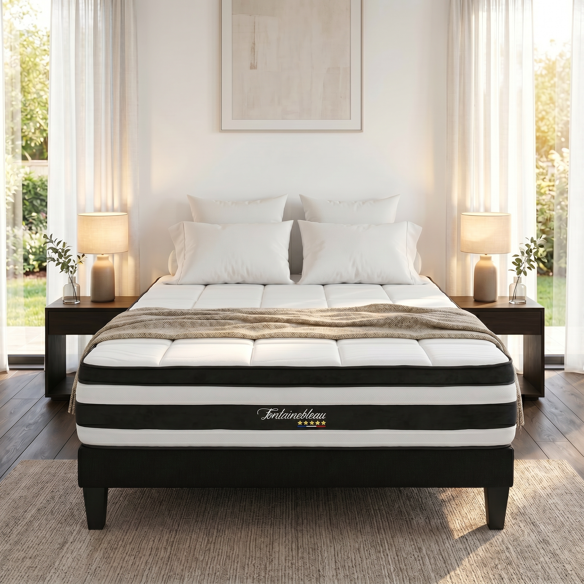 Matelas Ressorts ensachés 25 cm FONTAINEBLEAU