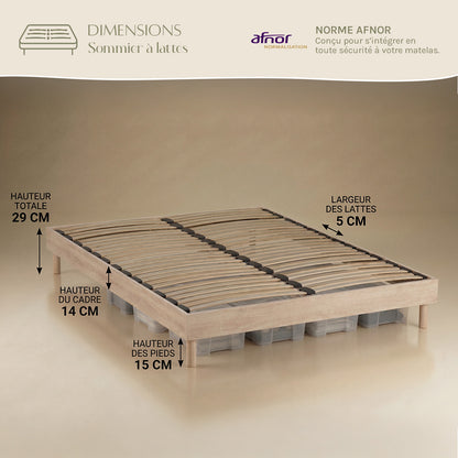 Ensemble Matelas DOLCE VITA et Sommier SÉLÉNA