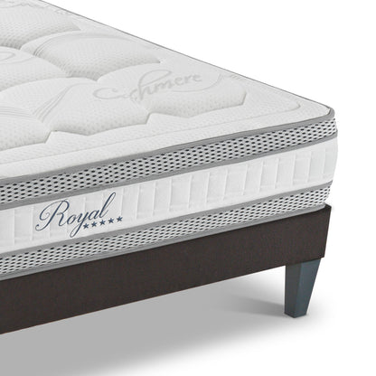 Pack Prêt à dormir ROYAL 5*Matelas Mémoire de forme + Sommier + Accessoires