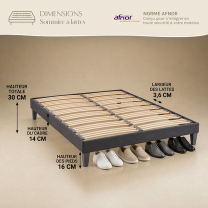 Ensemble Matelas DOLCE VITA et Sommier AURORE