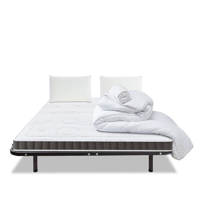 Prêt-à-dormir INTUITION avec Cadre à lattes, Couette, Oreillers et Protège-matelas