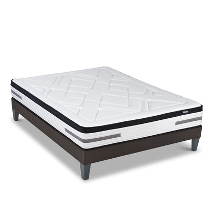 Ensemble Matelas Hybride BELLEVUE avec sommier