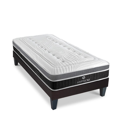 Ensemble ELEGANCE place Matelas Mémoire de forme + Sommier Bois