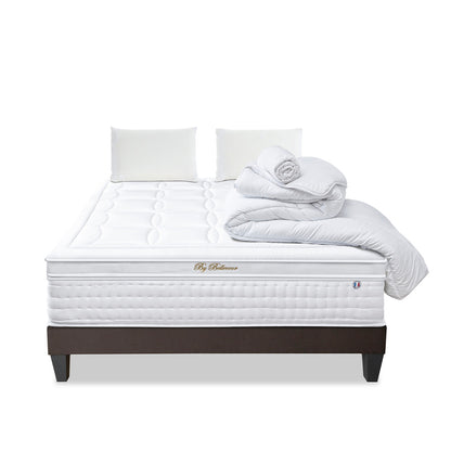 Prêt-à-dormir EMPEREUR avec Sommier, Couette, Oreillers et Protège-matelas
