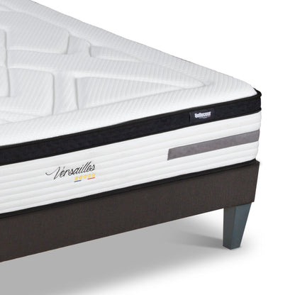 Prêt-à-dormir BELLEVUE avec Sommier, Couette, Oreillers et Protège-matelas