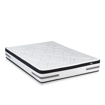 Pack Bellevue - Matelas + Sommier + Accessoires - La chambre équipée en une fois - 24 cm d'épaisseur