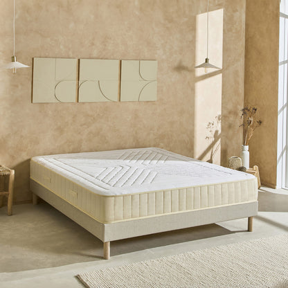 Ensemble Symphonie 2.0 - Matelas mémoire de forme moelleux + Sommier bois - 25 cm d'épaisseur