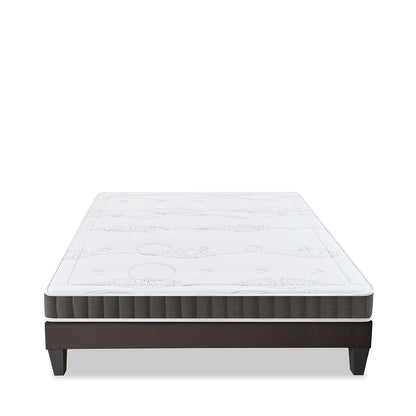 Ensemble Intuition - Matelas mémoire de forme + Sommier tri-lattes - 15 cm d'épaisseur - Accueil équilibré, soutien ferme