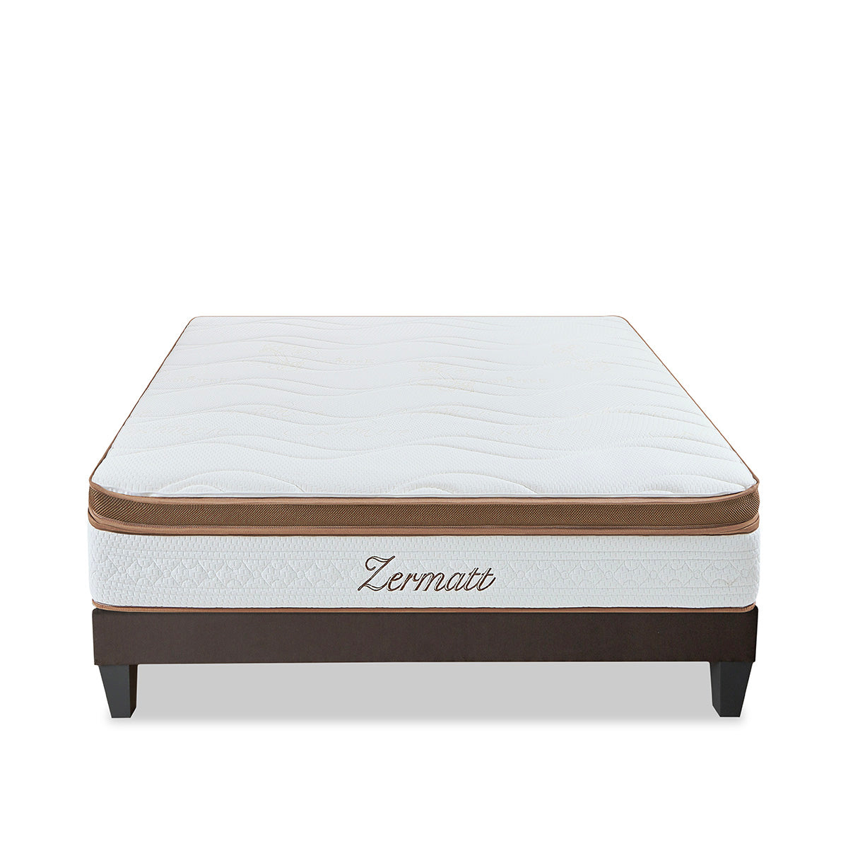 Ensemble Matelas Mémoire de forme ZERMATT avec sommier