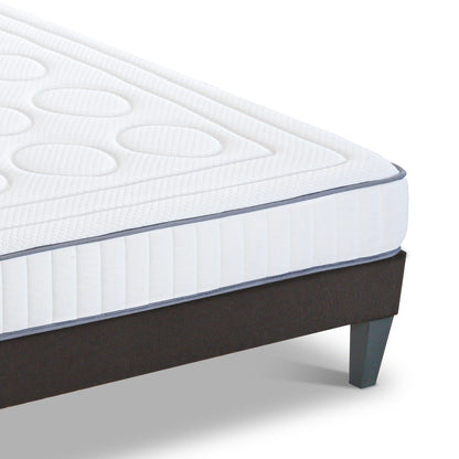 Prêt-à-dormir CRISTAL avec Sommier, Couette, Oreillers et Protège-matelas