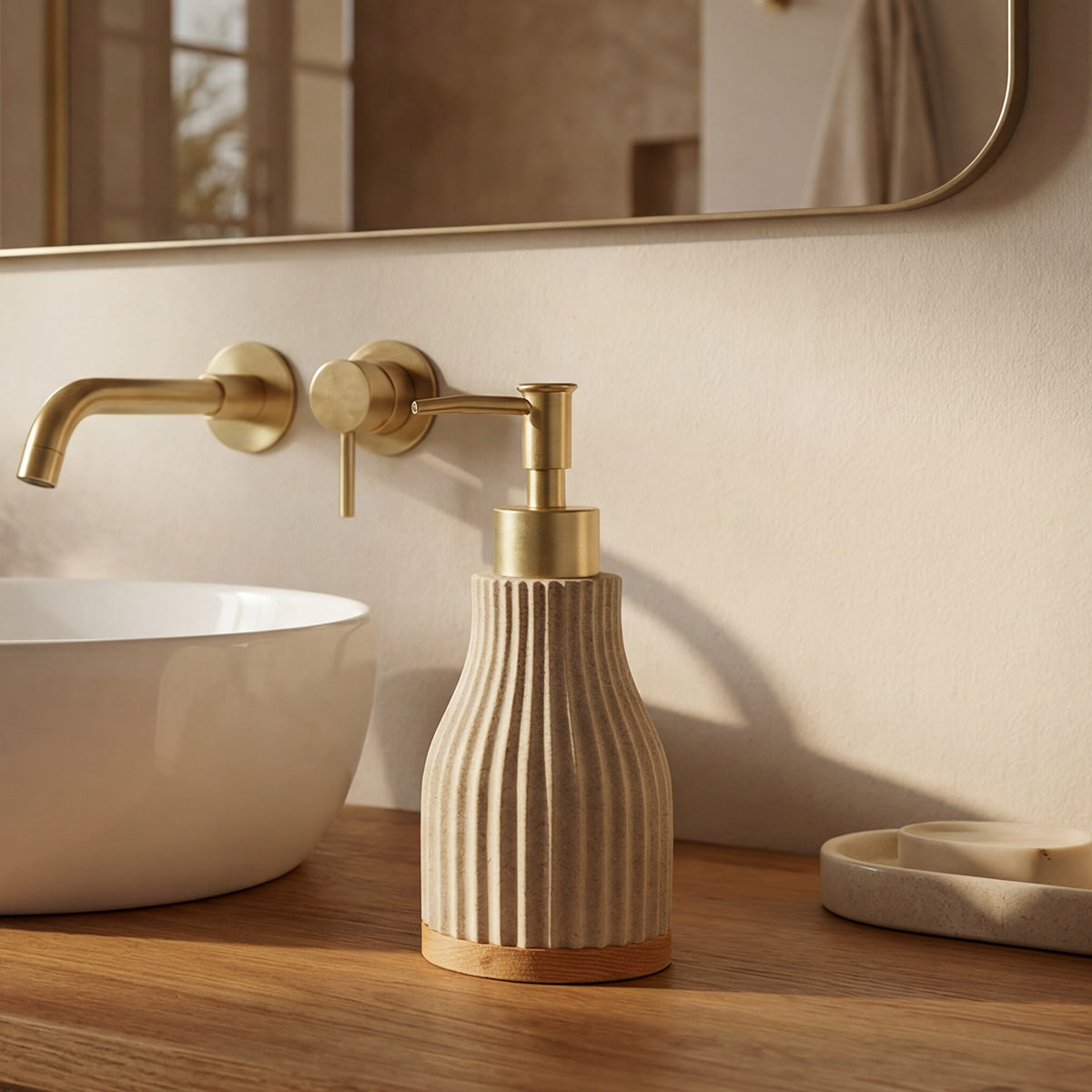 distributeur-de-savon-resine-beige-et-bois-oceano