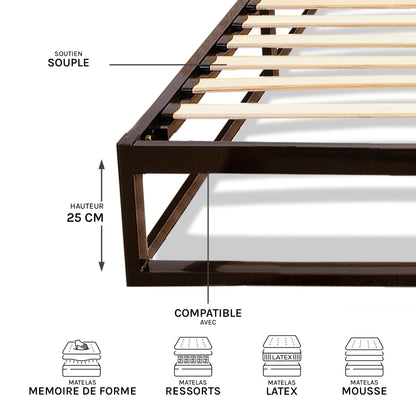 Sommier Cadre à Lattes LÉONIDAS
