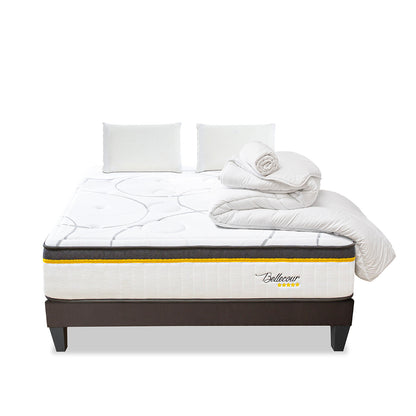 Prêt-à-dormir BELLECOUR 3.0 avec Sommier, Couette, Oreillers et Protège-matelas
