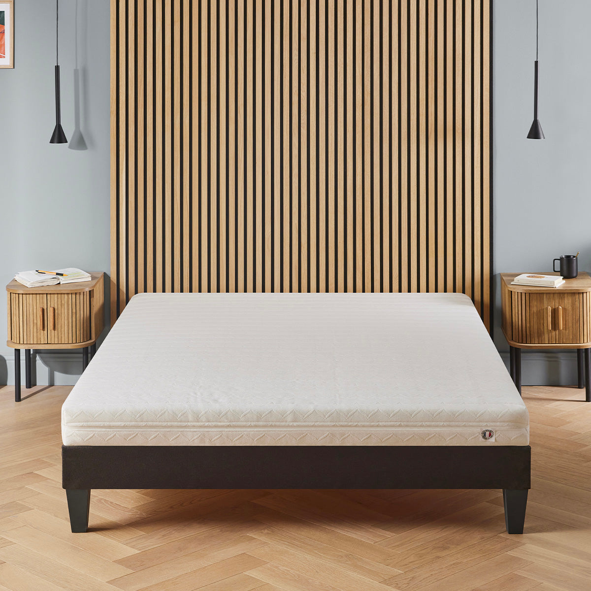 Matelas Egio - Mousse au toucher latex - Ferme - Fabriqué en France - 12 cm d'épaisseur