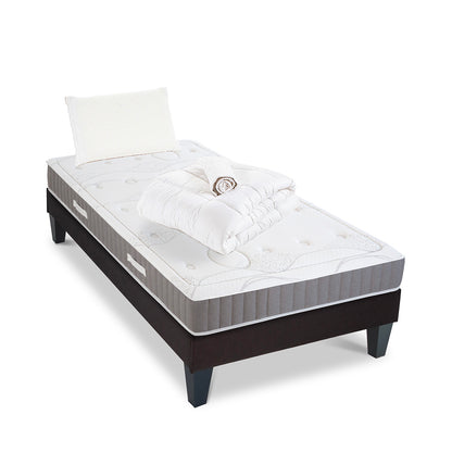Prêt-à-dormir INTUITION avec Sommier, Couette, Oreillers et Protège-matelas