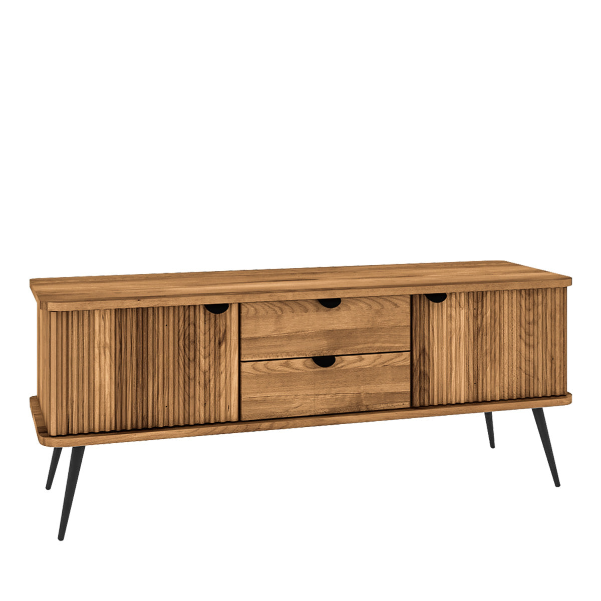 meuble-tv-144-cm-2-portes-2-tiroirs-bois-massif-hetre-amalfi