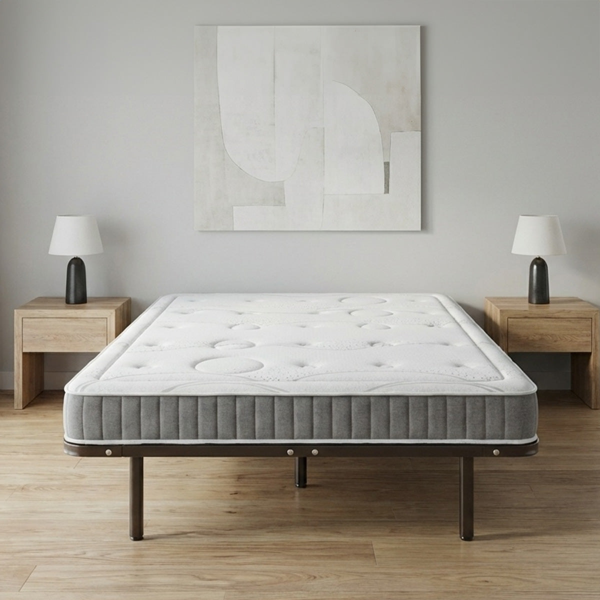 Ensemble Matelas Mémoire de forme INTUITION avec Cadre à lattes