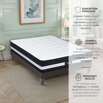 Ensemble Matelas Hybride CHAMBORD avec sommier