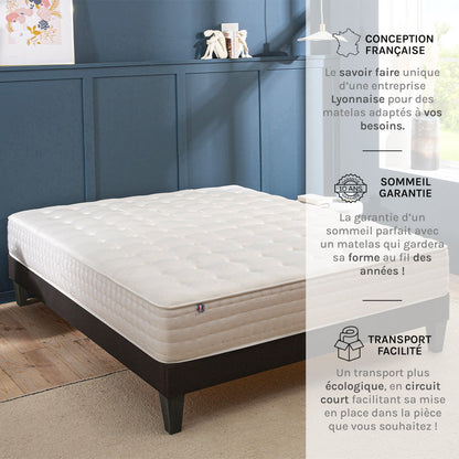 Prêt-à-dormir CHÂTELET avec Sommier, Couette, Oreillers et Protège-matelas