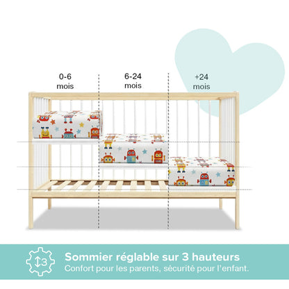 Lit bébé évolutif MATHIS