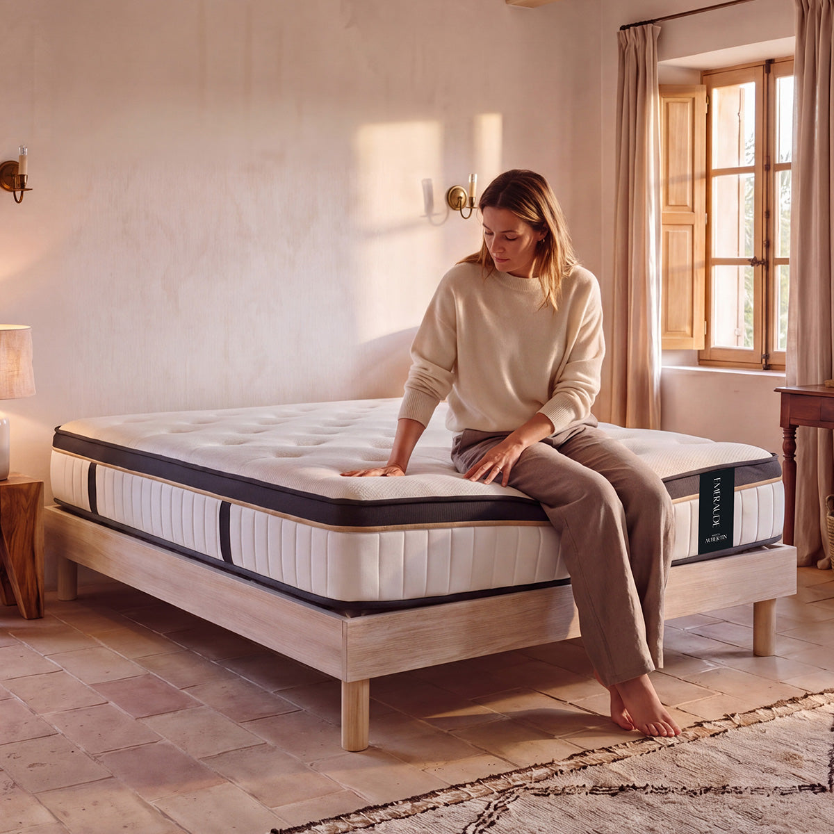 Ensemble Matelas EMERAUDE et Sommier SÉLÉNA