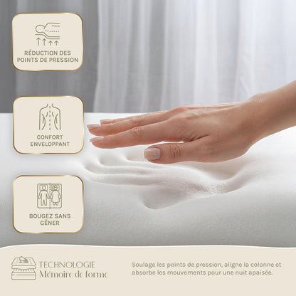 Ensemble Matelas QUINTESSENCE et Sommier SÉLÉNA