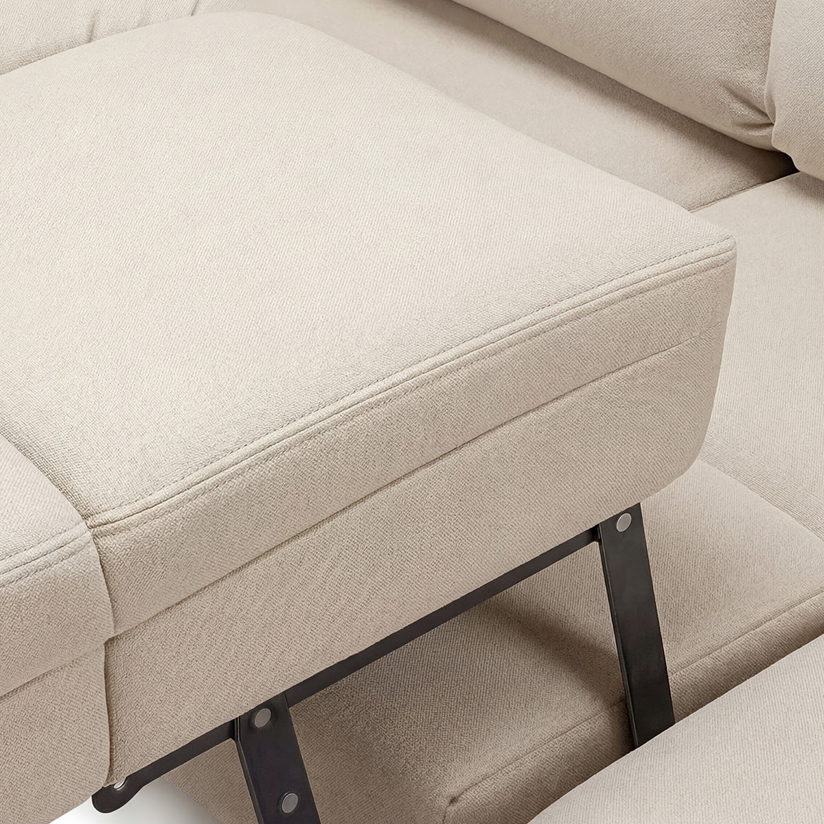 Canapé d'angle convertible - 4 places - Tissu - ANACAPRI