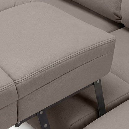 Canapé d'angle convertible - 4 places - Tissu - ANACAPRI