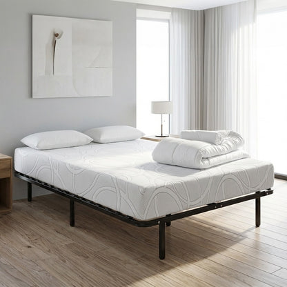 Prêt-à-dormir EUPRAXIE avec Cadre à lattes, Couette, Oreillers et Protège-matelas