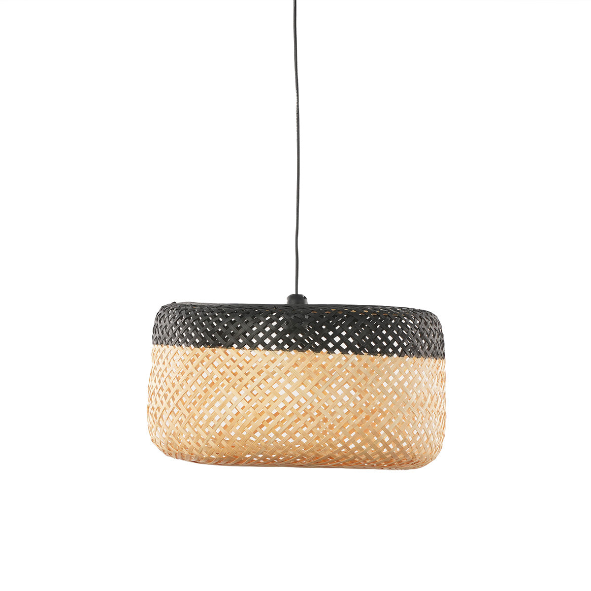 suspension-bambou-bicolore-ronde