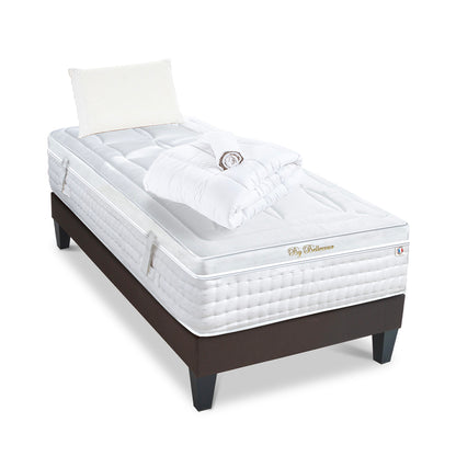Prêt-à-dormir EMPEREUR avec Sommier, Couette, Oreillers et Protège-matelas