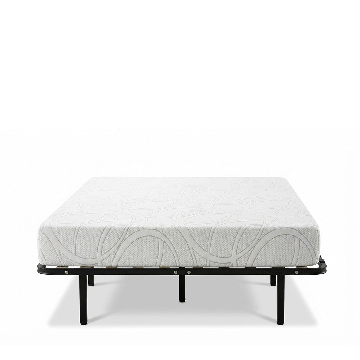 Ensemble Matelas Mémoire de forme EUPRAXIE avec Cadre à lattes